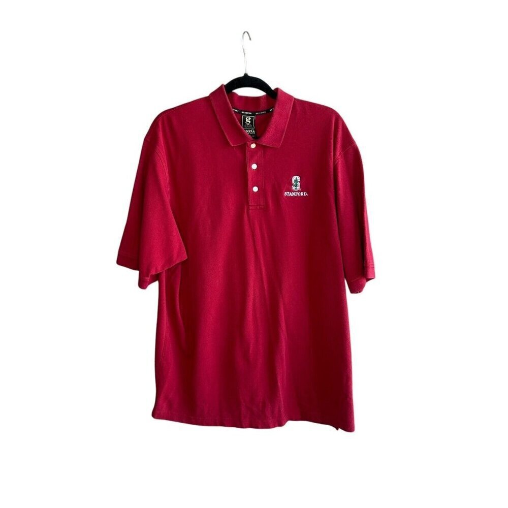 Stanford University Men’s Gear for Sports Big Cotton Polo Shirt Size XL